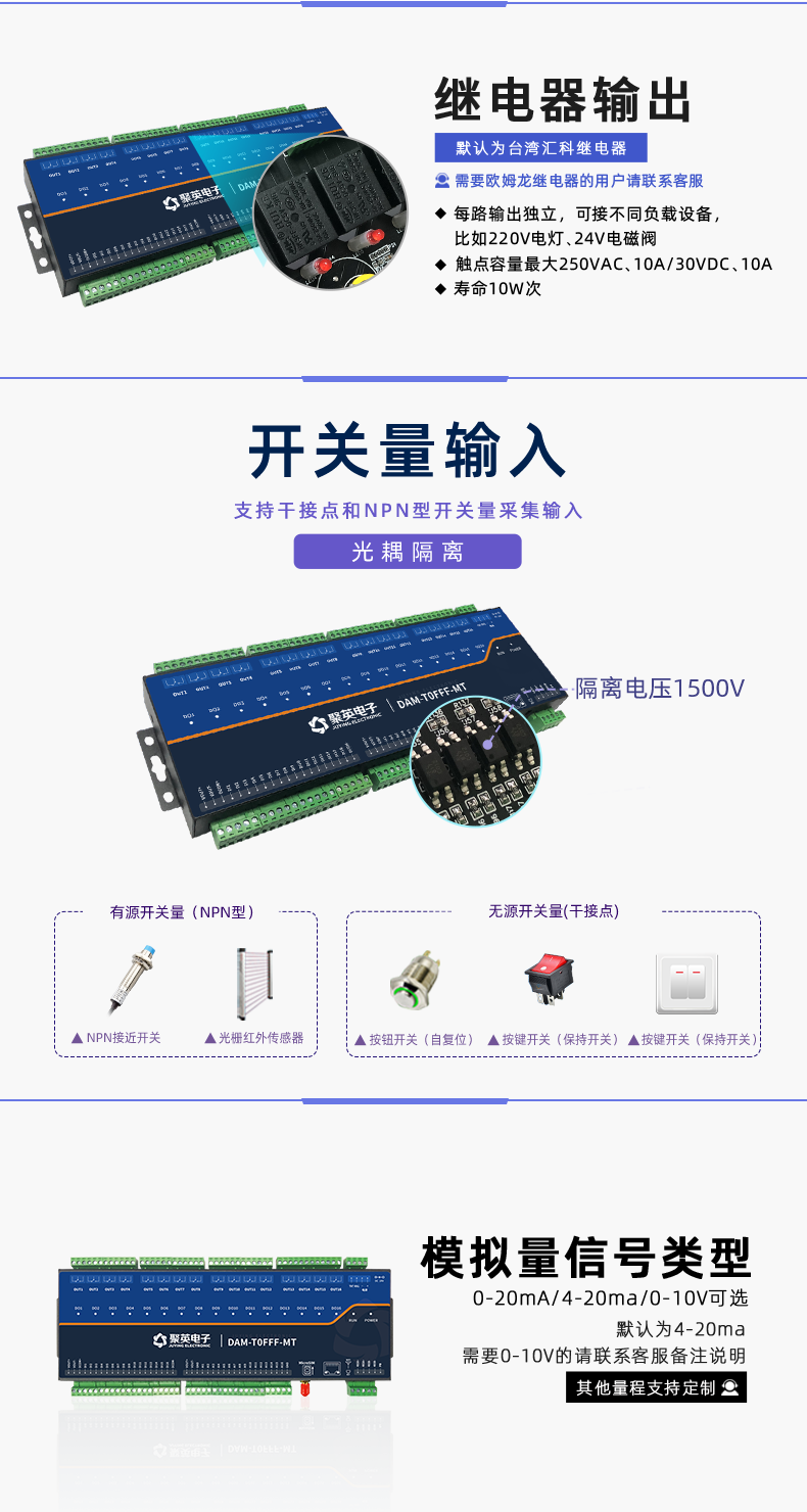 DAM-T0FFF-MT 工業(yè)級(jí)數(shù)采控制器開(kāi)關(guān)量輸入
