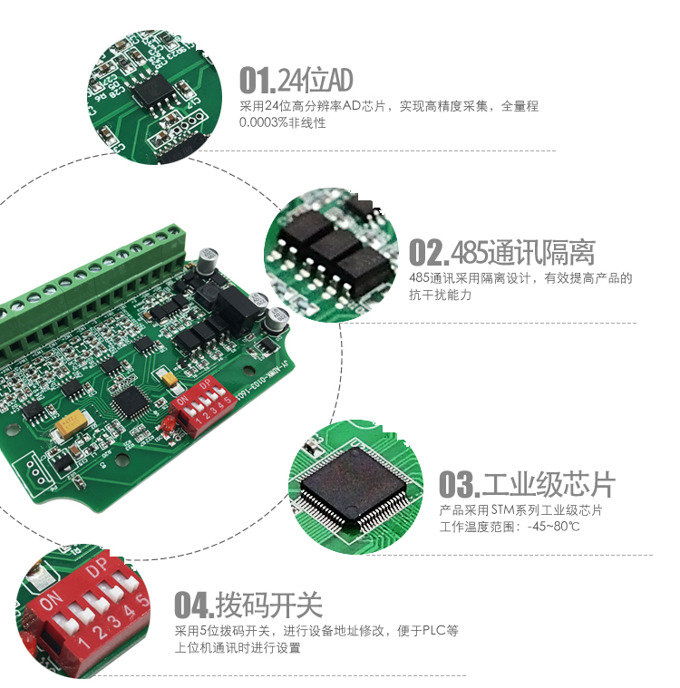  CZ1000GN稱重變送模塊細節(jié)