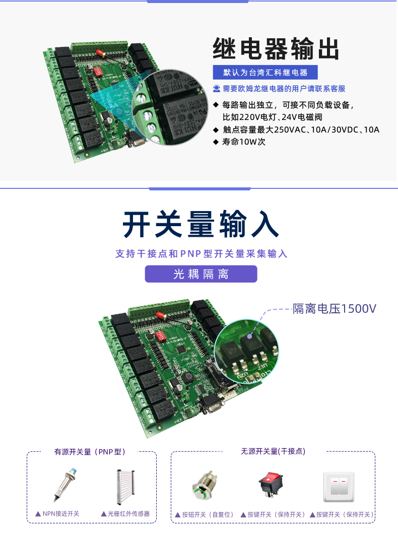 云平臺(tái) DAM-1616 GPRS版 遠(yuǎn)程智能控制器開(kāi)關(guān)量輸入
