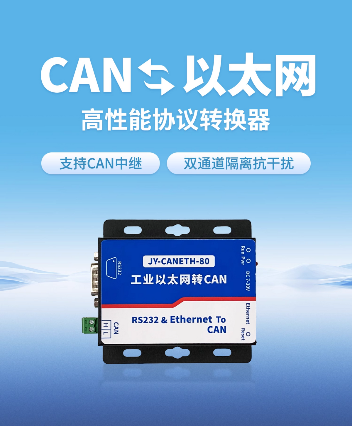 CAN轉以太網高速協(xié)議轉換器