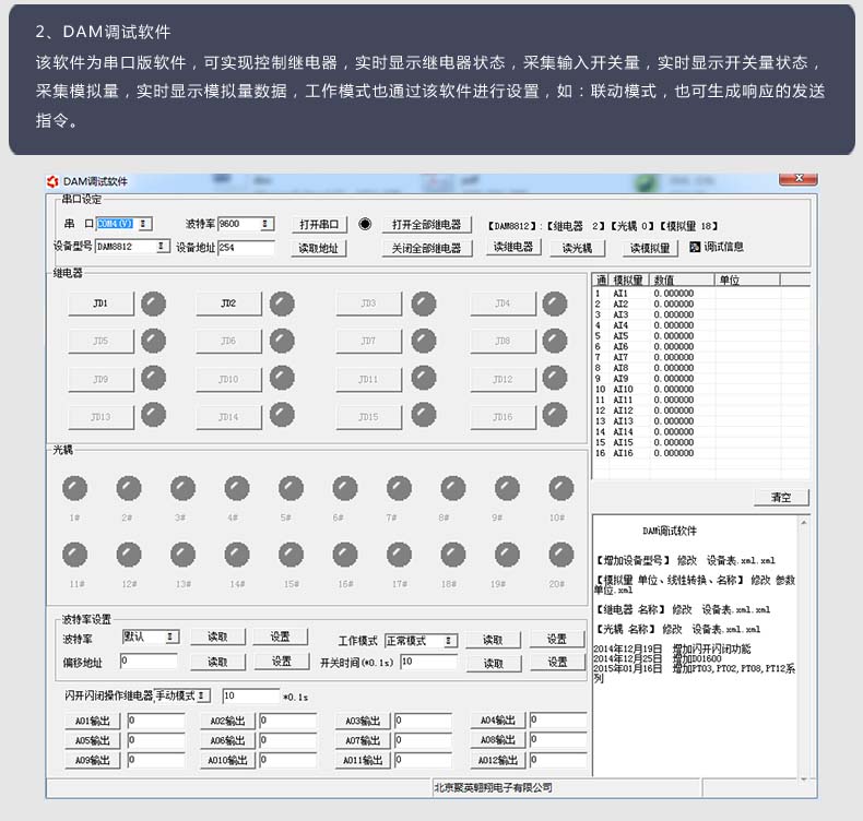 DAM-1600DO-YD 工業(yè)級I/O模塊調(diào)試軟件