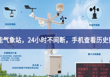 「智能氣象」智能氣象站，24小時(shí)不間斷，手機(jī)查看歷史數(shù)據(jù)
