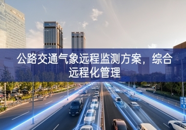 「智慧城市」公路交通氣象遠(yuǎn)程監(jiān)測(cè)方案，綜合遠(yuǎn)程化管理